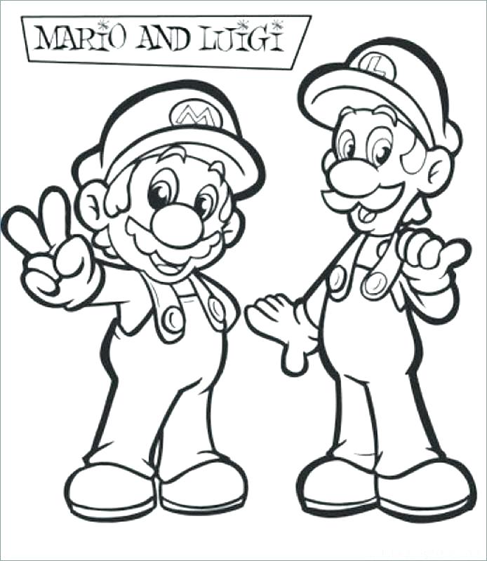 694x800 Paper Mario Coloring Pages Coloring Sheets Bros Coloring Pages