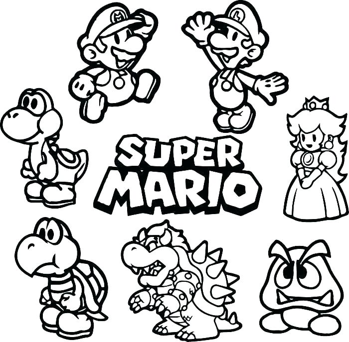 700x687 Cool Paper Mario Coloring Pages Printable Coloring Pages Last