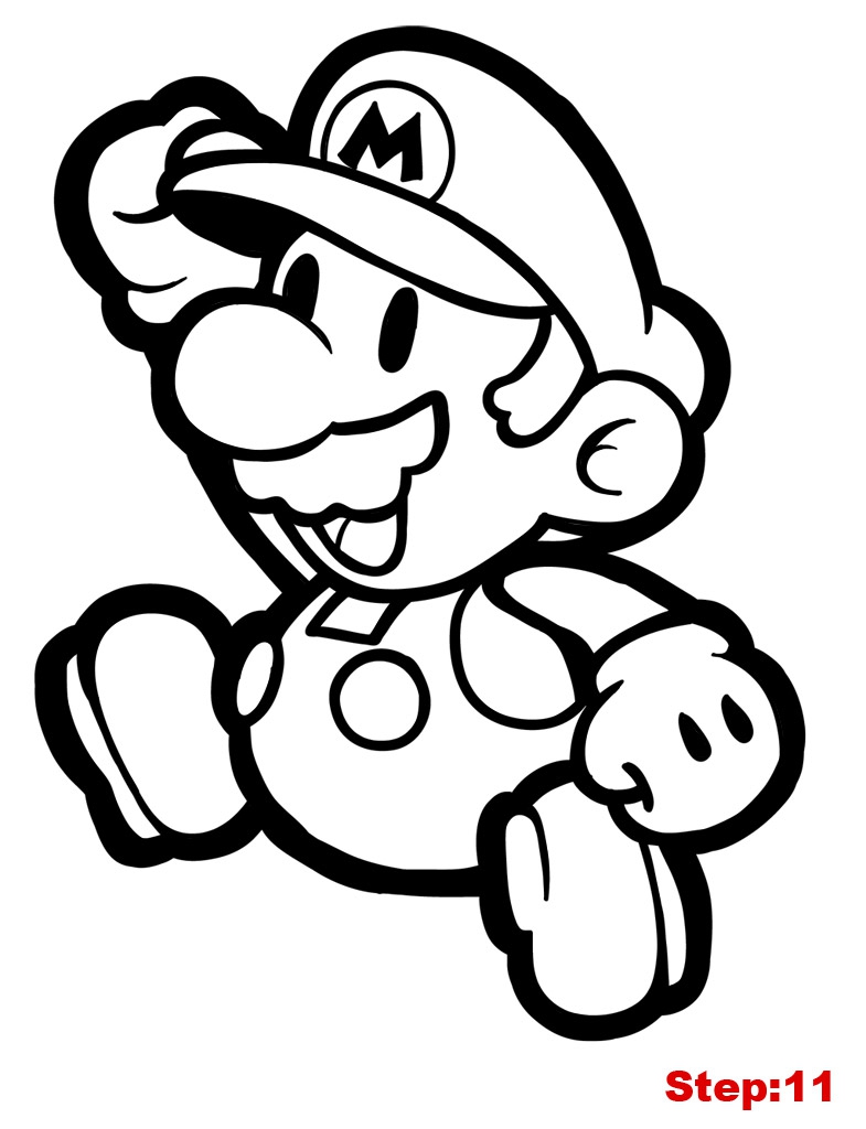 785x1024 Paper Mario Coloring Page For Pages Sticker Star With Super