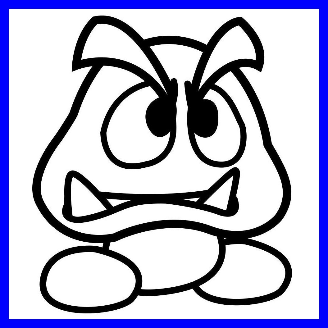 1056x1056 Awesome Best Super Mario Sticker Star Coloring Pages Drawing