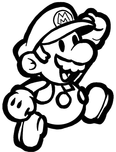 400x524 How To Draw Classic Mario Bros Or Paper Mario With Easy Step By
