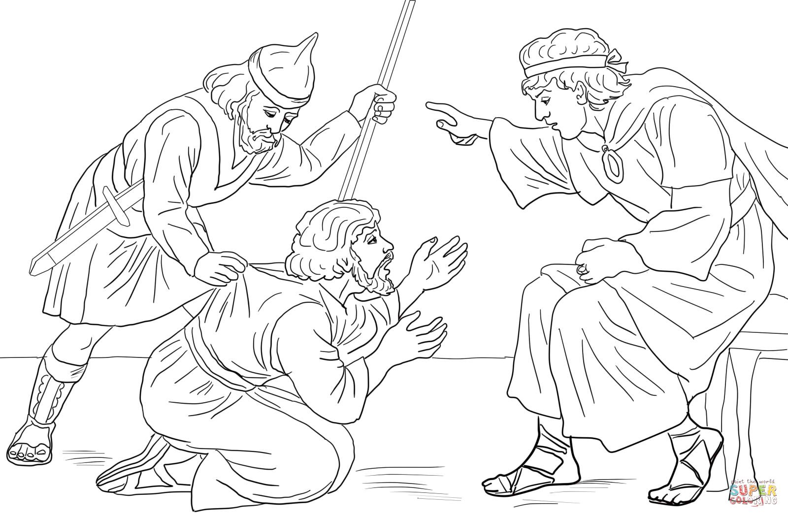 1600x1050 Parable Of Unmerciful Servant Coloring Page Sunday School Ideas