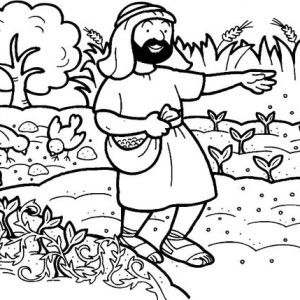 300x300 Parable Of The Sower Coloring Page For Kids Parable Of The Sower