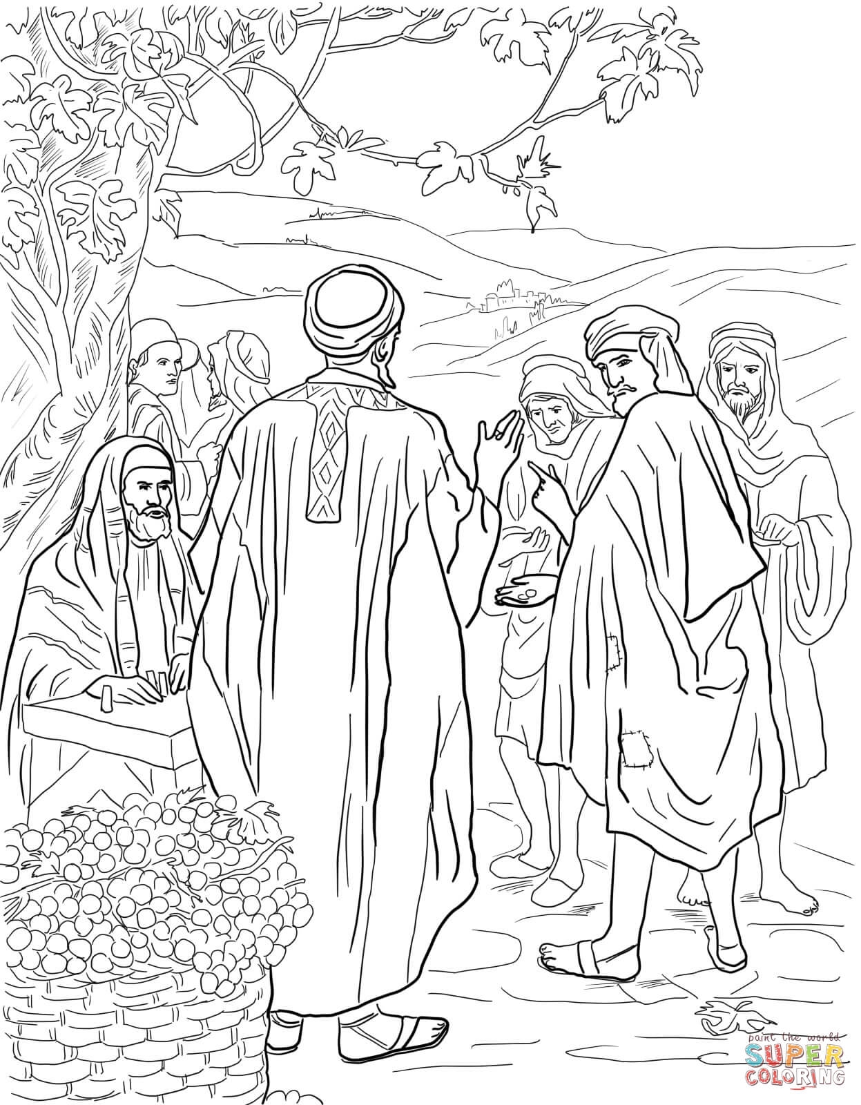 1247x1600 Parable The Sower Coloring Page 5967 To Print