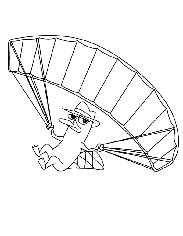 600x776 Fly Guy Coloring Pages Agent The Platypus Fly With Parachute