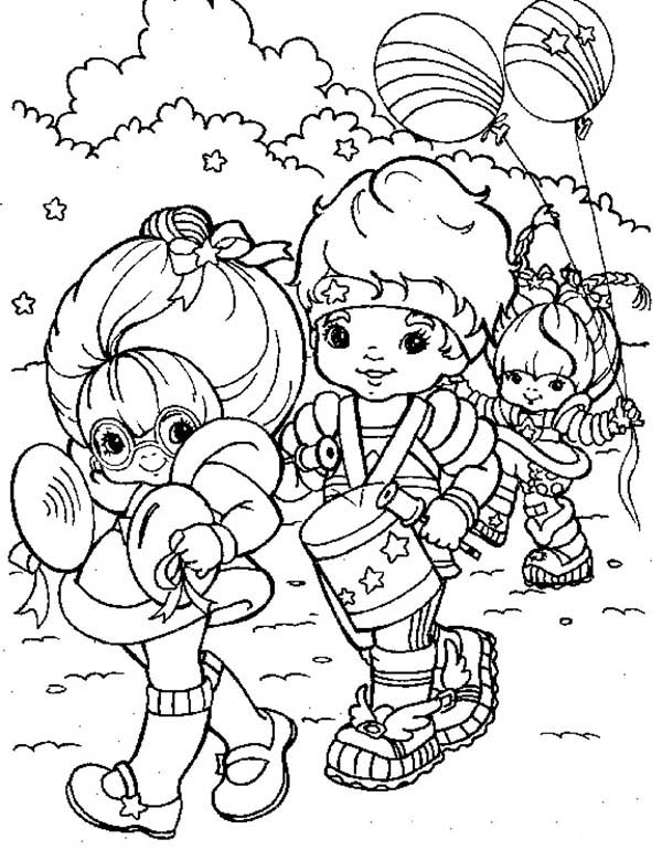 600x770 Rainbow Brite And Red Butler And Green Grange Doing Parade