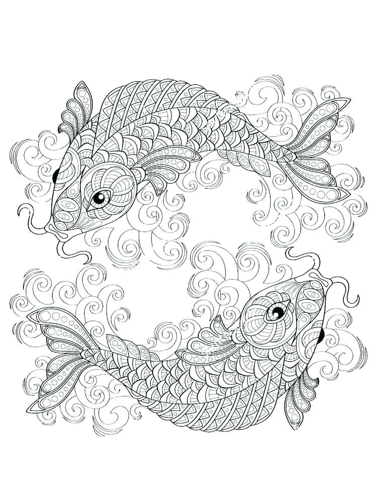 750x1000 Koi Fish Coloring Pages Fish Paradise Fish Coloring Pages Paradise