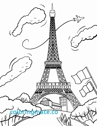 Paris Coloring Pages For Kids