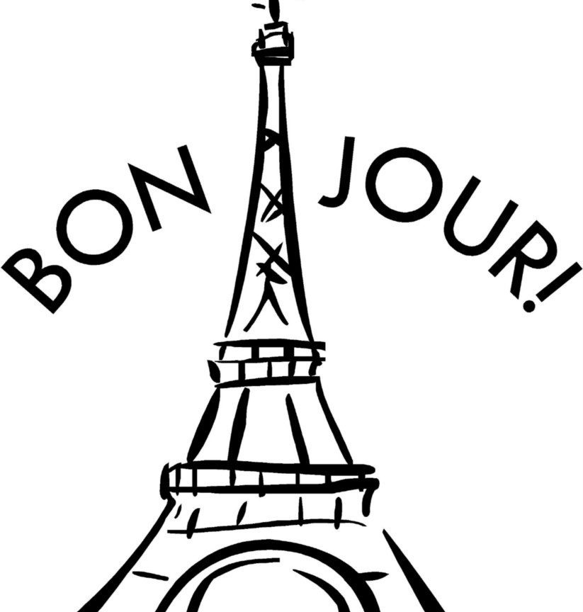 823x864 Eiffel Tower Colouring Pages France Coloring Printable Kids Page