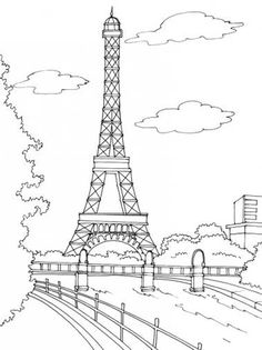 236x315 Eiffel Tower Coloring Pages Eiffel Tower Coloring Printable Page