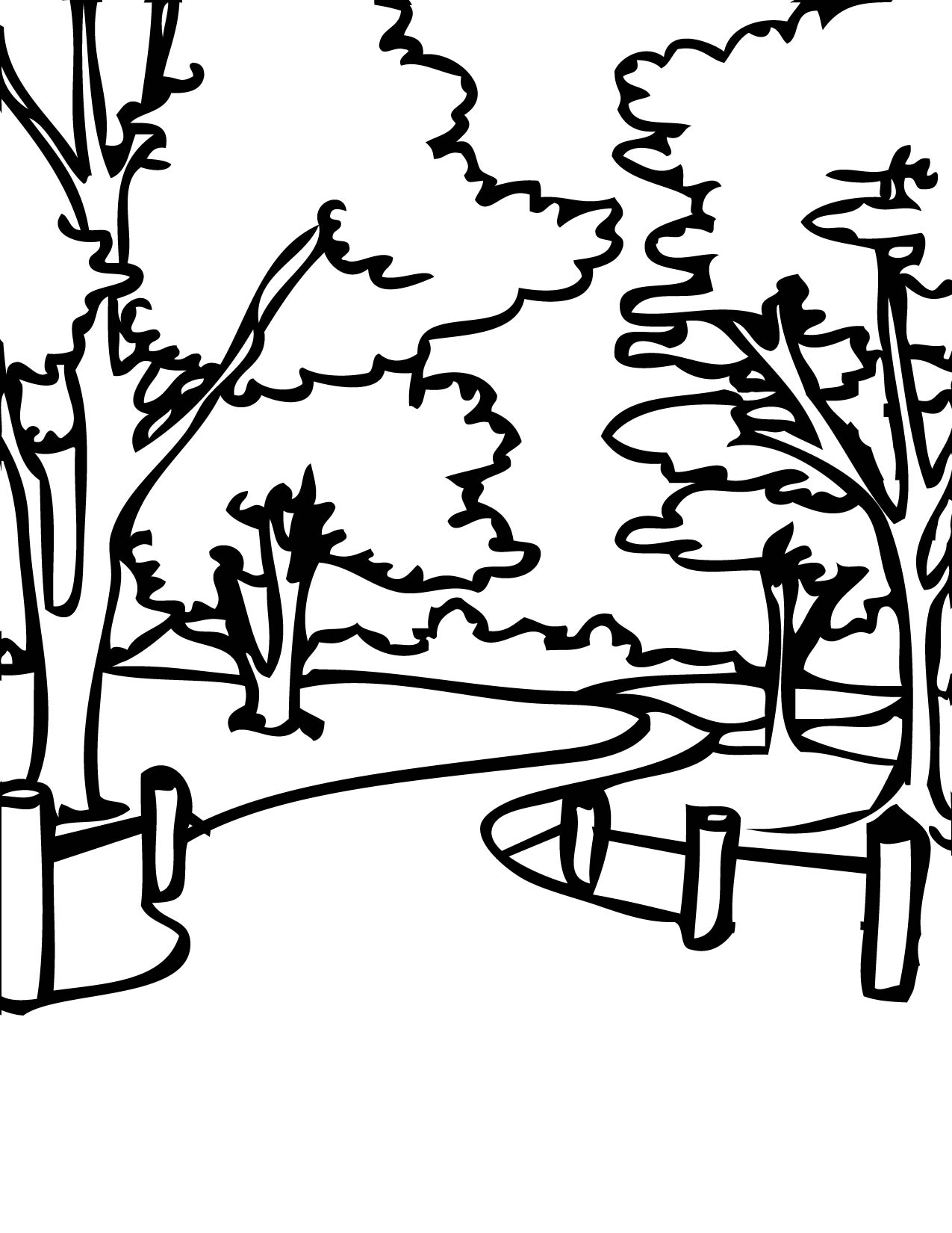 1275x1650 Park Coloring Page 385415 Throughout