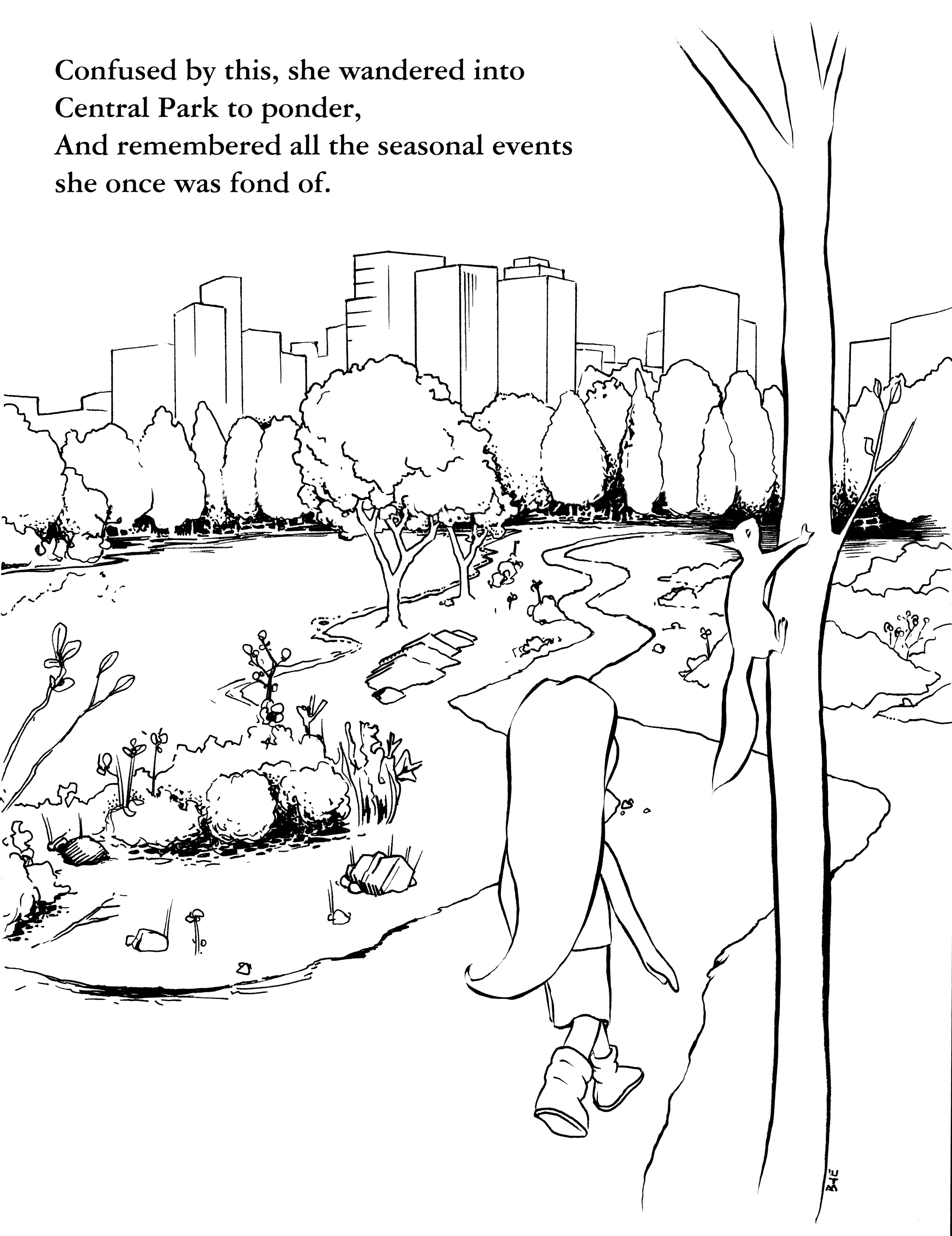 2376x3084 Central Park Coloring Pages