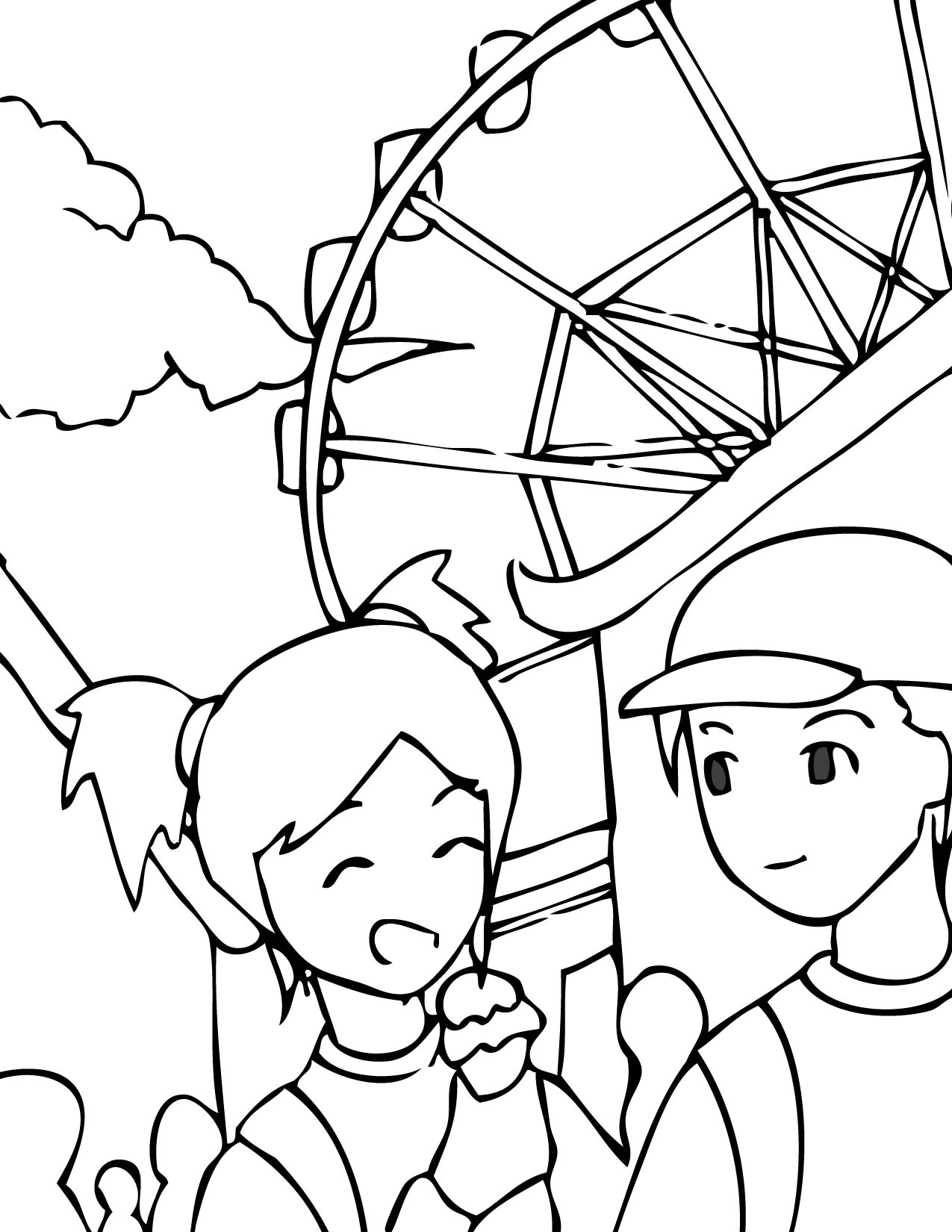 1275x1650 Highest Theme Park Coloring Pages Page Handipoints