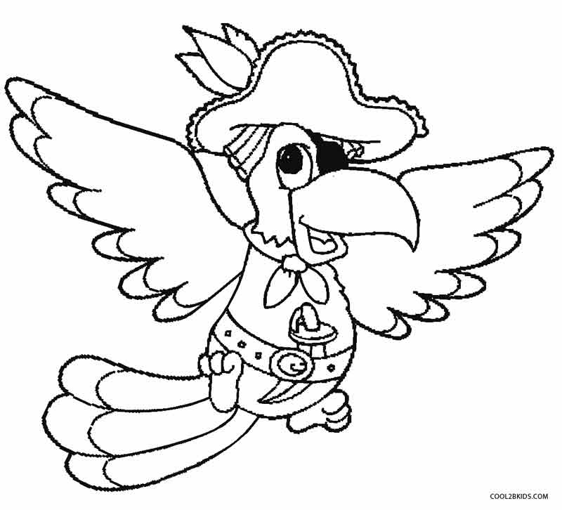800x726 Printable Parrot Coloring Pages For Kids Cool2bkids