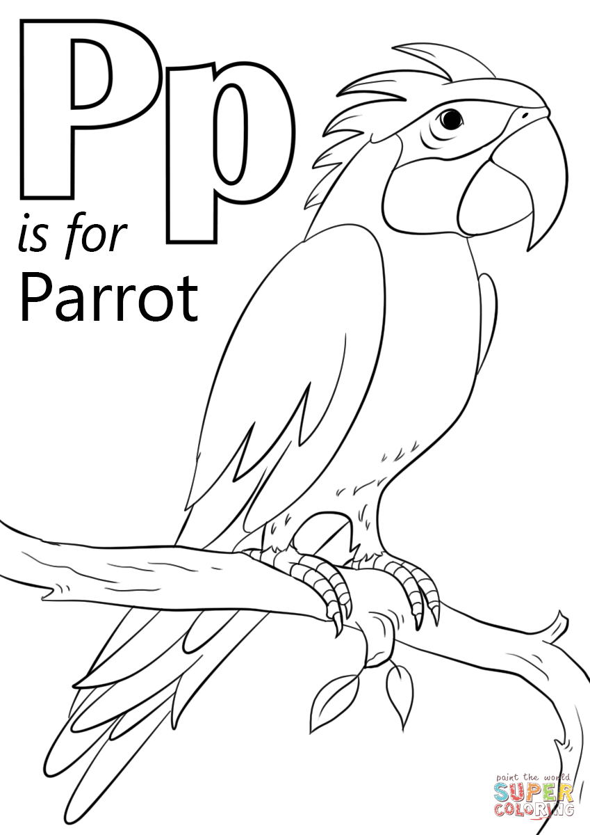 849x1200 Letters P Coloring Pages Letter For Learning And Fun Kids