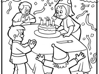 320x240 Birthday Party Colouring Pages 20 Party Coloring Pages Birthday