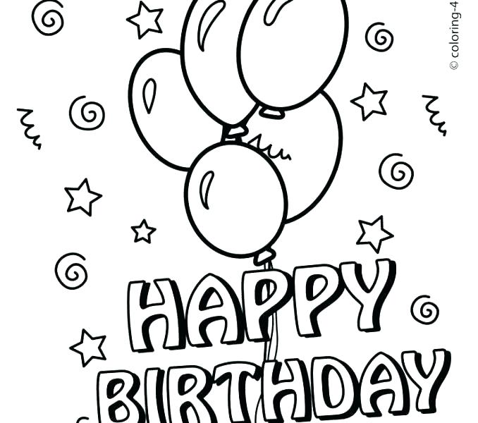 678x600 Free Printable Birthday Balloon Coloring Pages Printable Coloring