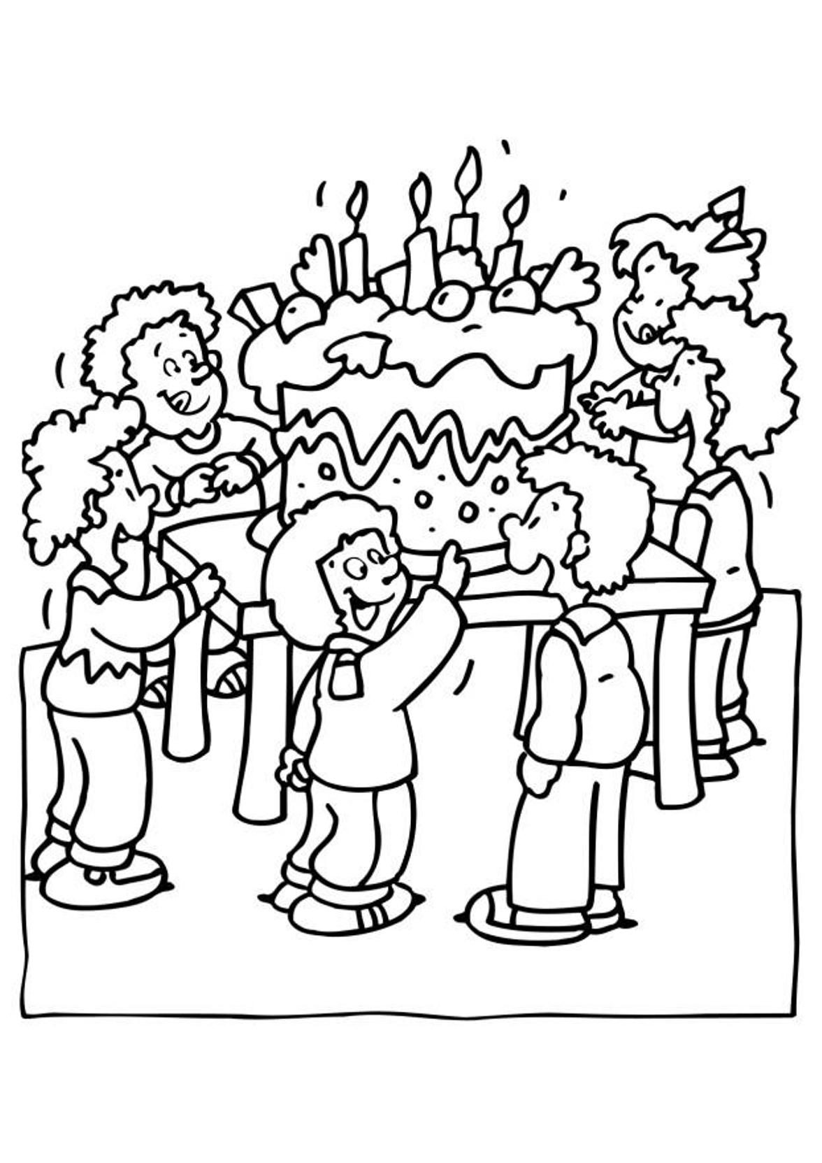 1176x1663 Party Birthday Coloring Pages For Kids Birthday Coloring Pages