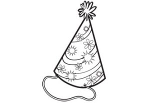 308x206 Coloring Amp Activity Pages Party Hat Coloring Page