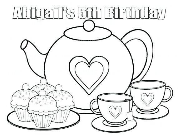 570x440 Birthday Party Coloring Pages Party Coloring Pages Birthday Party