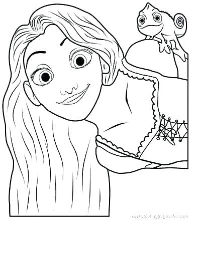 400x529 Rapunzel Coloring Page Coloring Pages Of Tangled And Pascal