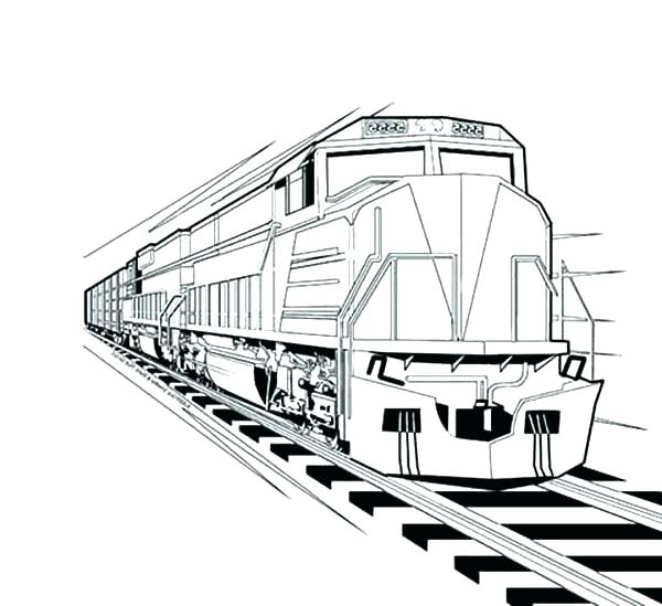 600x549 Coloring Pages Train Train Station Coloring Page Train Caboose