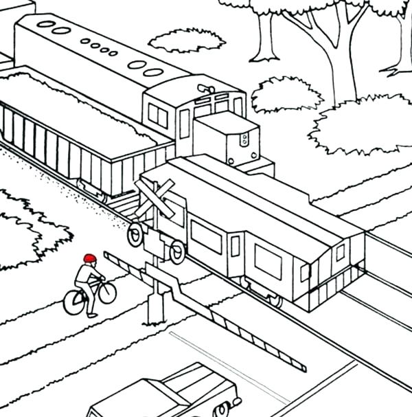 600x607 Train Color Pages Coloring Pages Trains And Train Coloring Pages