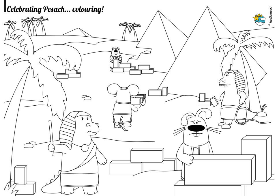960x679 Passover Coloring Pages