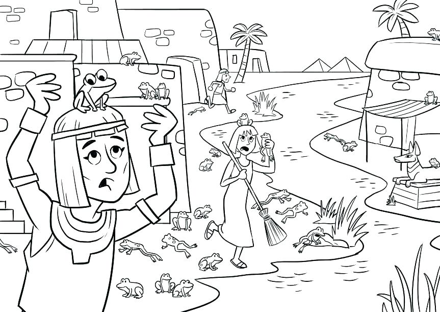 863x611 Passover Coloring Page Coloring Page Coloring Page The Plagues