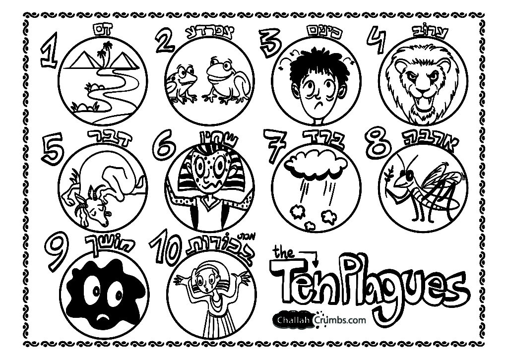 1024x724 Passover Coloring Pages Printables Online For Seder Plate Page