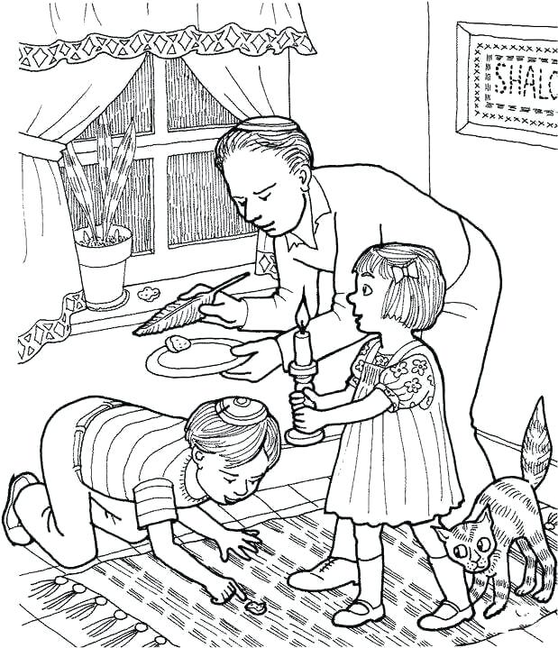 619x719 Coloring People Free Passover Coloring Pages To Print Coloring