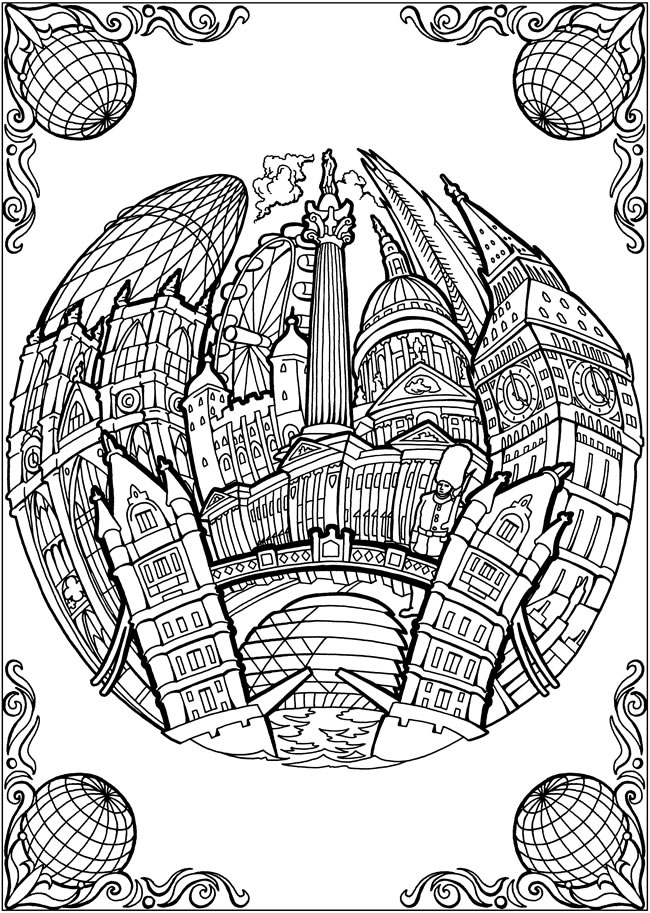 Passport Coloring Page