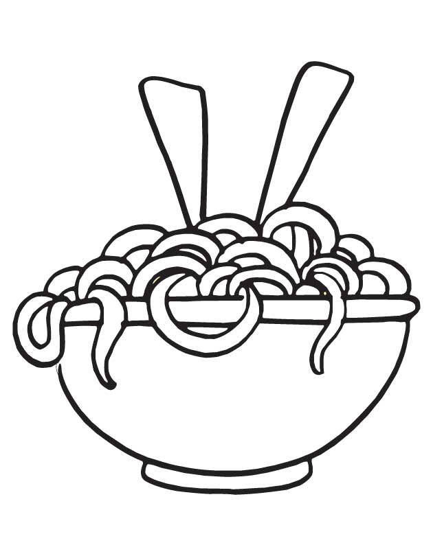 630x810 Pasta Coloring Pages Drawn Pasta Coloring Page Pencil And In Color