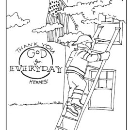 268x268 Firefighter Coloring Page (Thank God For Everyday Heroes) Thank
