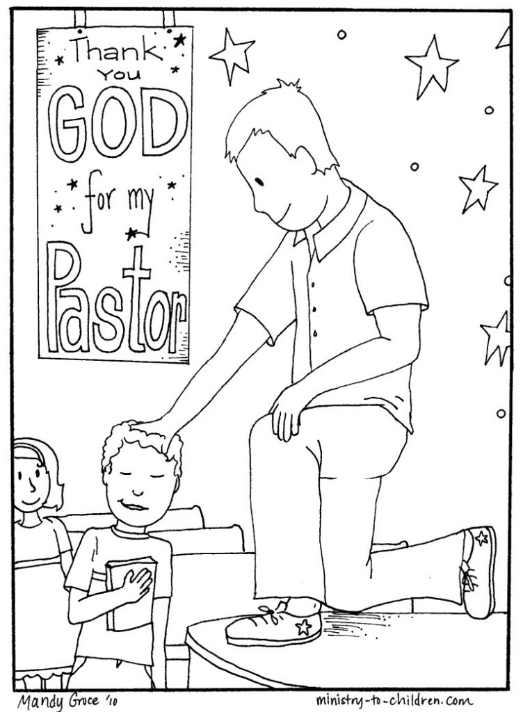 752x1024 Pastor Appreciation Coloring Pages