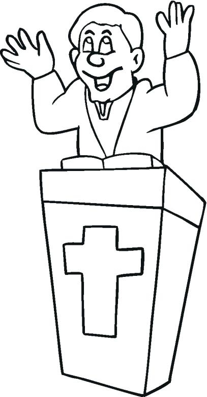 407x780 Pastor Appreciation Coloring Pages