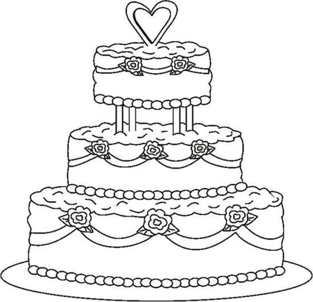 1024x990 Helpful Coloring Page Of A Birthday Cake Rallytv Org