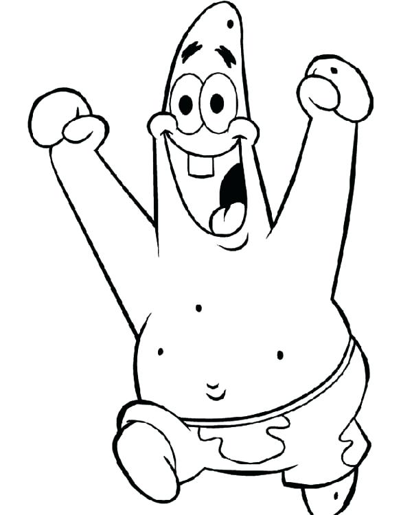 600x750 Patrick Star Coloring Pages Discover