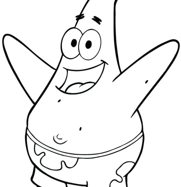622x640 Patrick Star Coloring Page Coloring Pages Star Printable For Kids