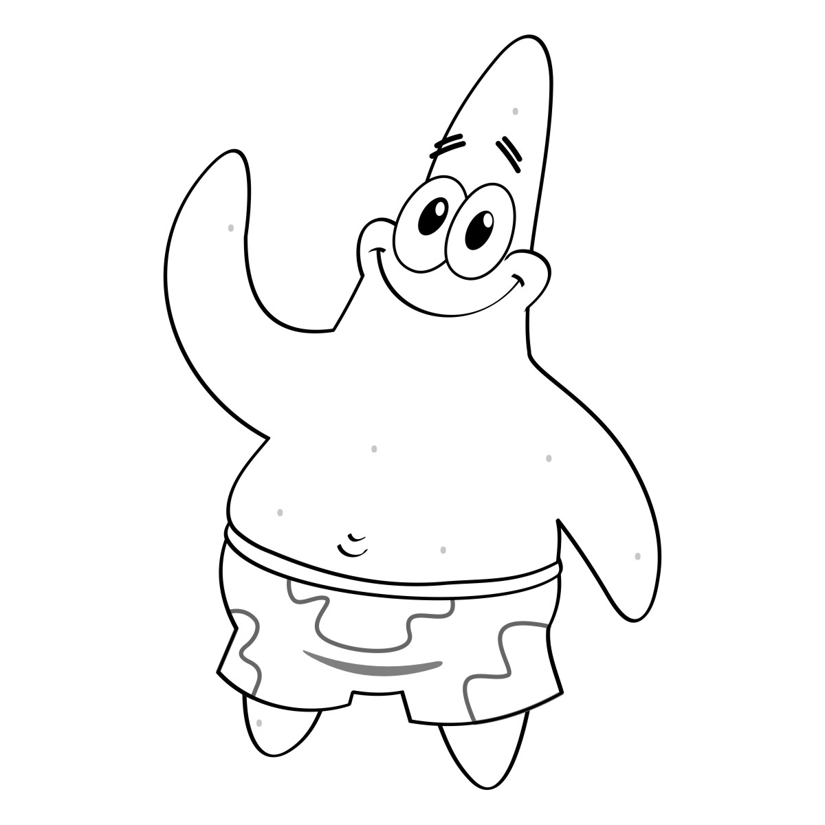 1200x1200 Patrick Star Coloring Pages