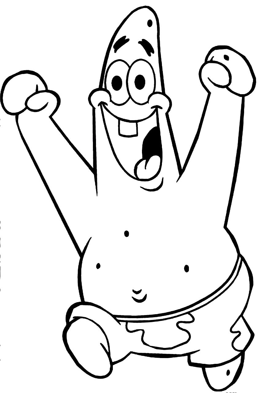 900x1281 Cute Patrick Star Coloring Pages