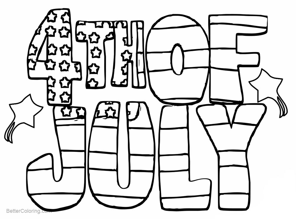 1000x740 4th Of July Patriotic Coloring Pages