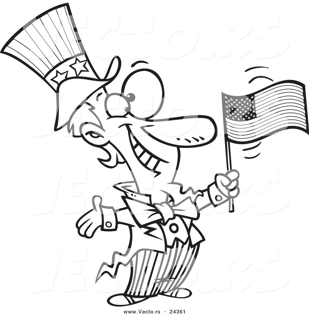 1024x1044 Coloring Pages ~ Patriotic Coloring Pages Vector Of A Cartoon