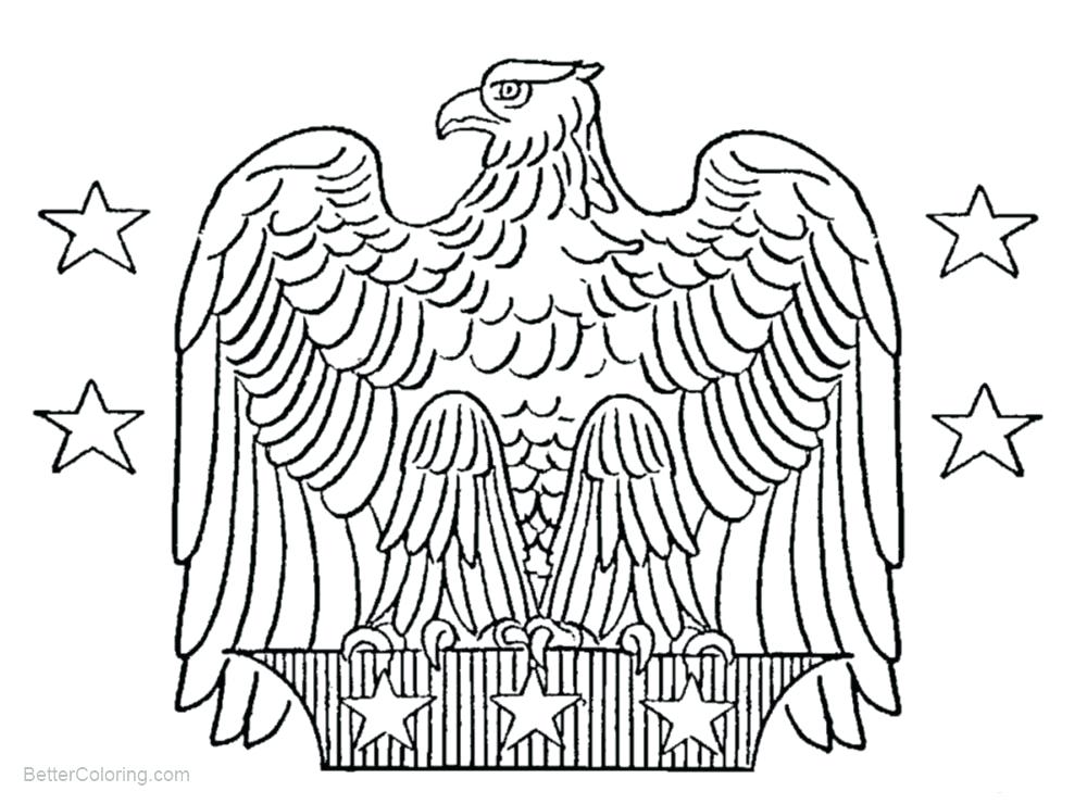 1000x740 Coloring Pages Eagle Free Patriotic Coloring Pages Eagle