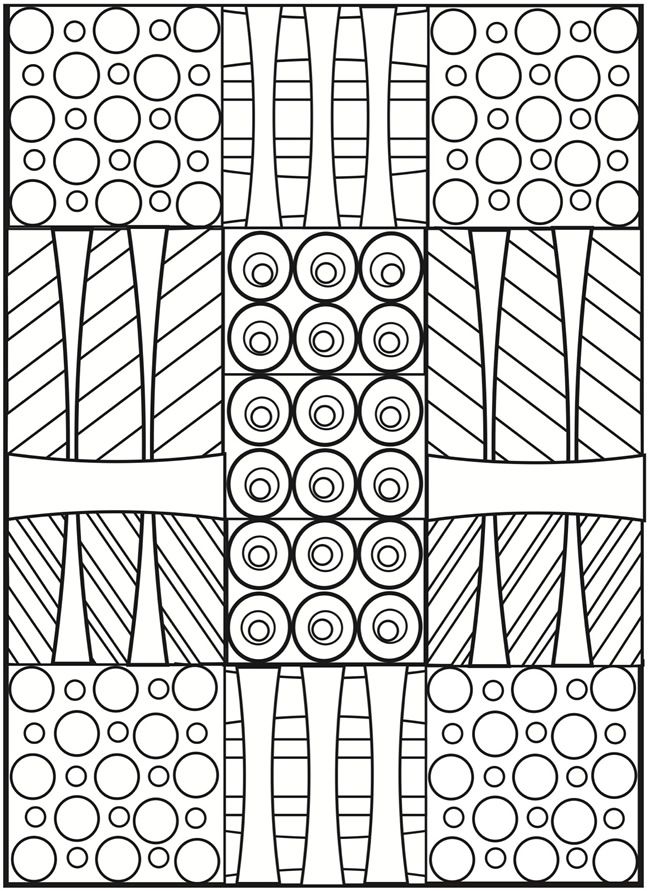 650x891 Creative Haven Playful Patterns Coloring Book Dover Publications