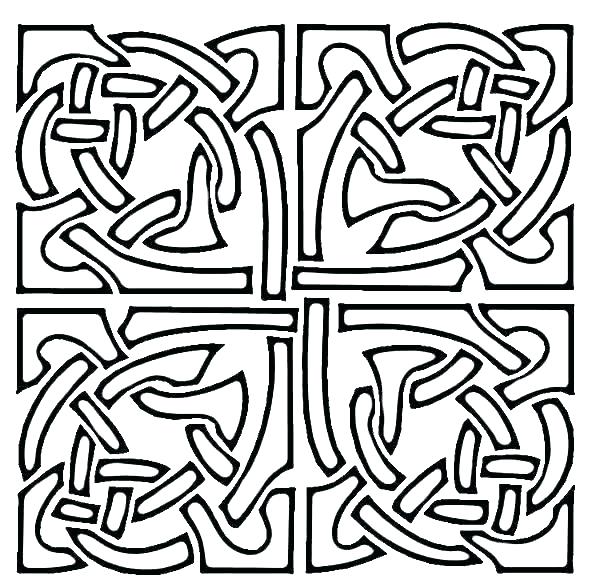 600x584 Design Coloring Pages Printable Awesome Cool Patterns Images