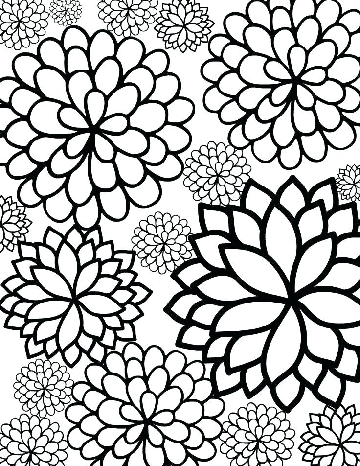 736x952 Floral Pattern Coloring Pages Flower Pattern Coloring Pages Packed
