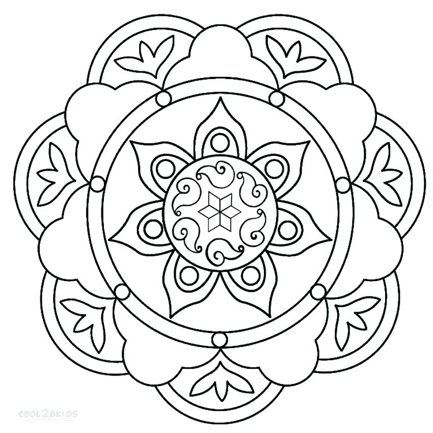 850x850 Free Printable Design Coloring Pages Complex Design Coloring Pages