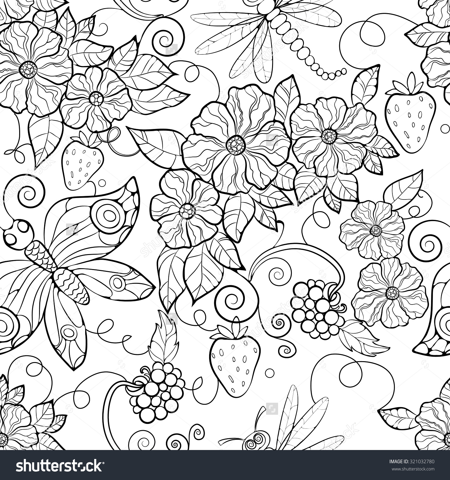 1500x1600 Immediately Flower Patterns To Color Coloring Pages For Adults
