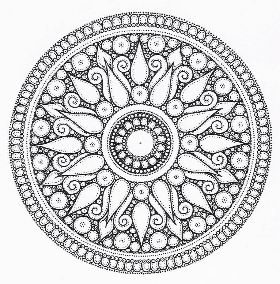 914x928 Aztec Pattern Coloring Pages